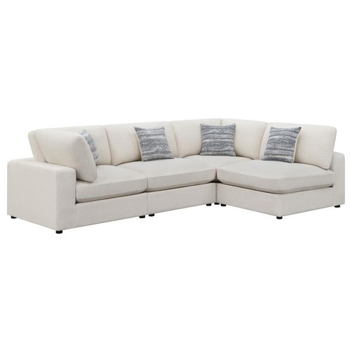 Beige linen blend - beige, modular